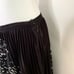 Timo Weiland Joann Skirt Sz 12 Midi White Black abstract Pleated Lined Side Zip