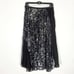 Timo Weiland Joann Skirt Sz 12 Midi White Black abstract Pleated Lined Side Zip