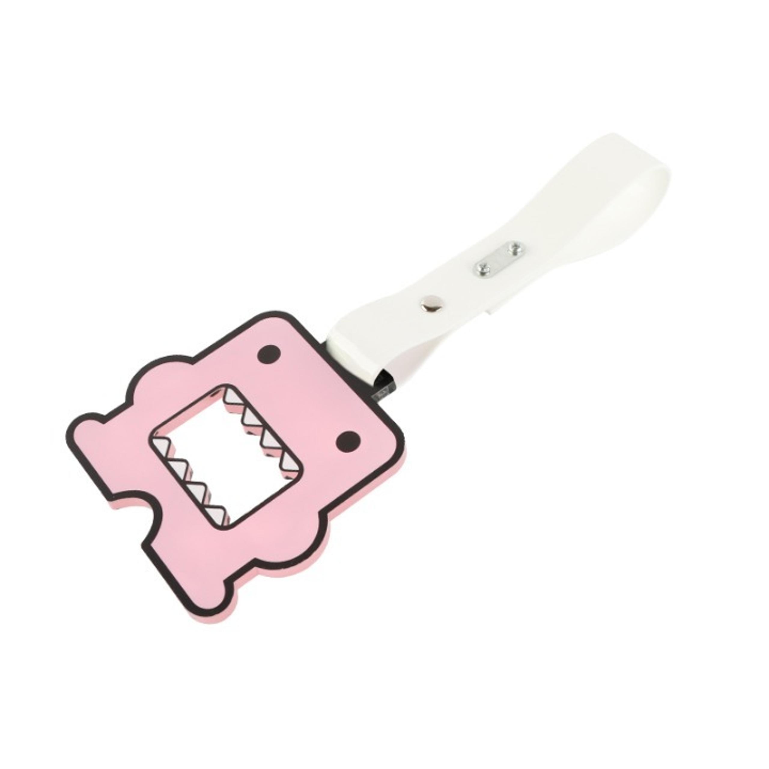 Brand New Domo Shaped Pink JDM TSURIKAWA Subway Bus Black Handle Strap Charm