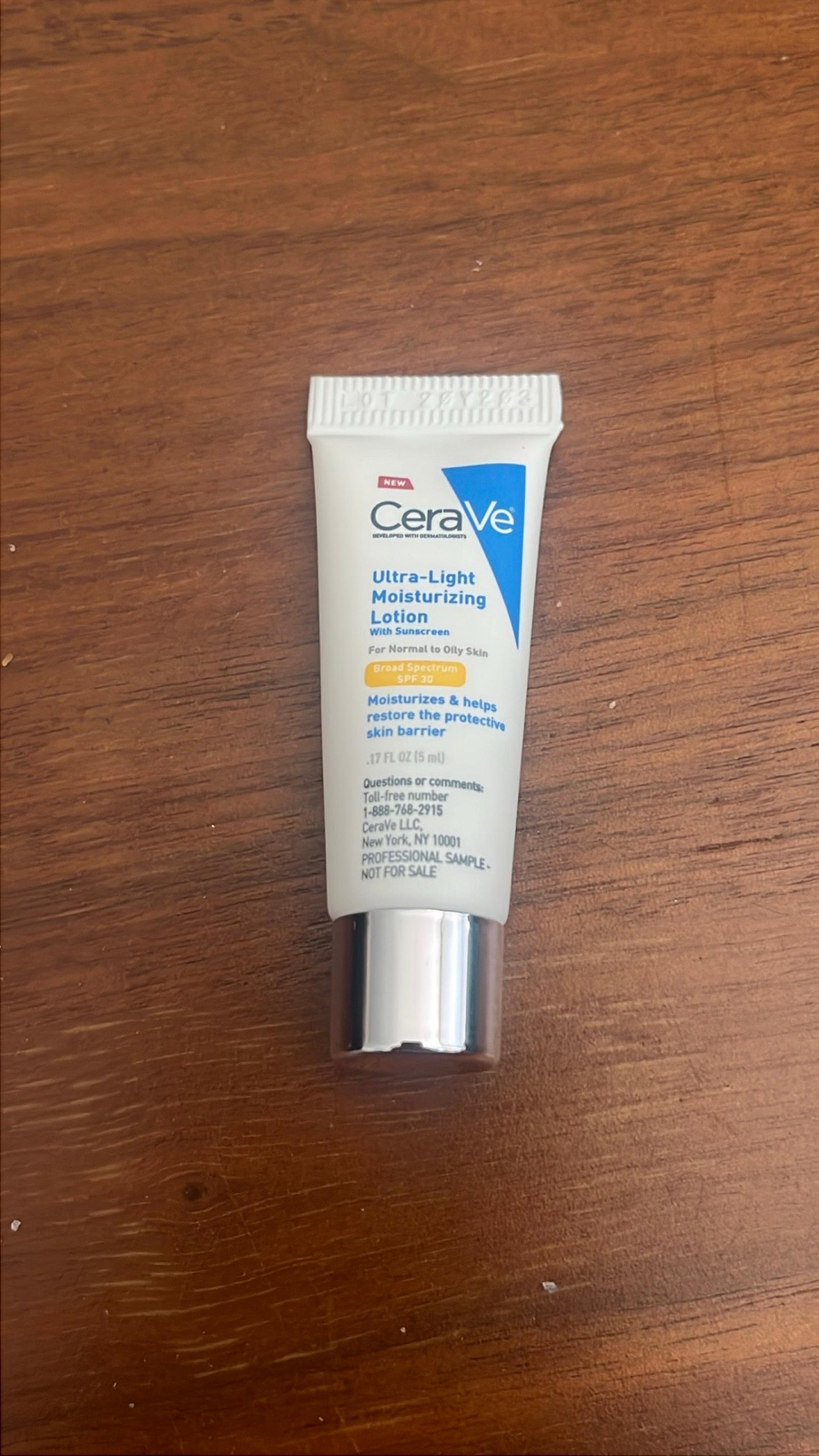 NEW CeraVe Ultra-Light Moisturizing Lotion with SPF