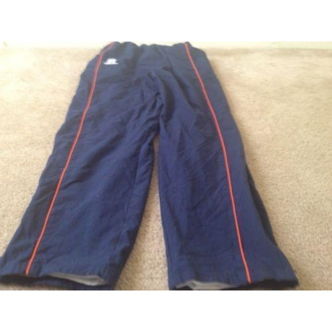Russell Mens Medium Blue Blue Windbreaker Pants Pockets Lined