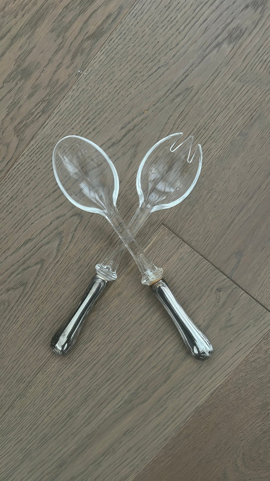 Unique Vintage Salad Server Set- 2pcs MADE IN ITALY