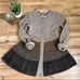Free People Long Neutral Brown Striped Ombre Angora Blend Cardigan Sweater