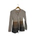 Free People Long Neutral Brown Striped Ombre Angora Blend Cardigan Sweater