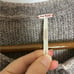 Free People Long Neutral Brown Striped Ombre Angora Blend Cardigan Sweater