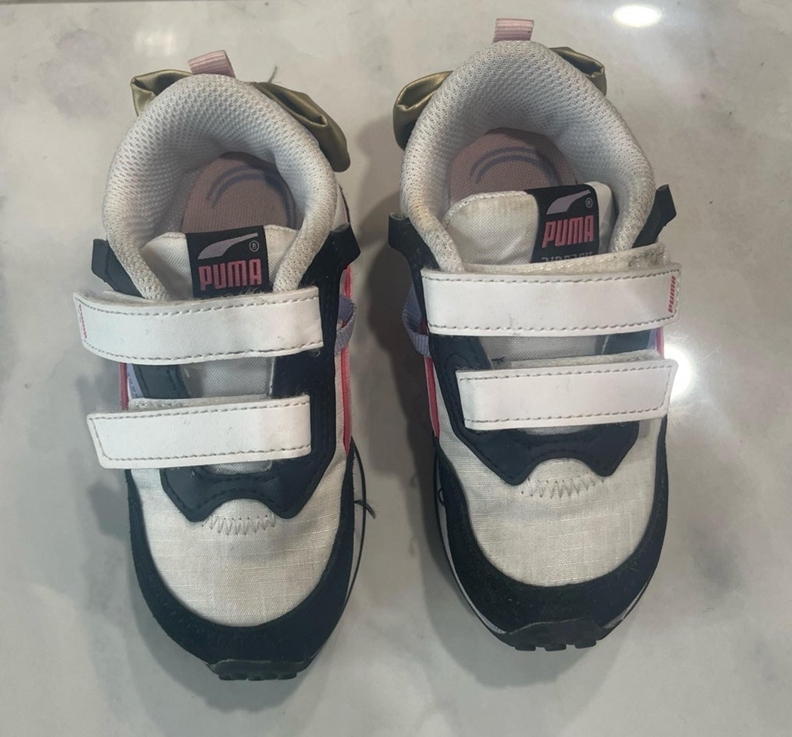 Puma girls rider bow sneakers