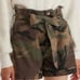 Marissa Webb Banks High Waist Canvas Camo Boyfriend Short