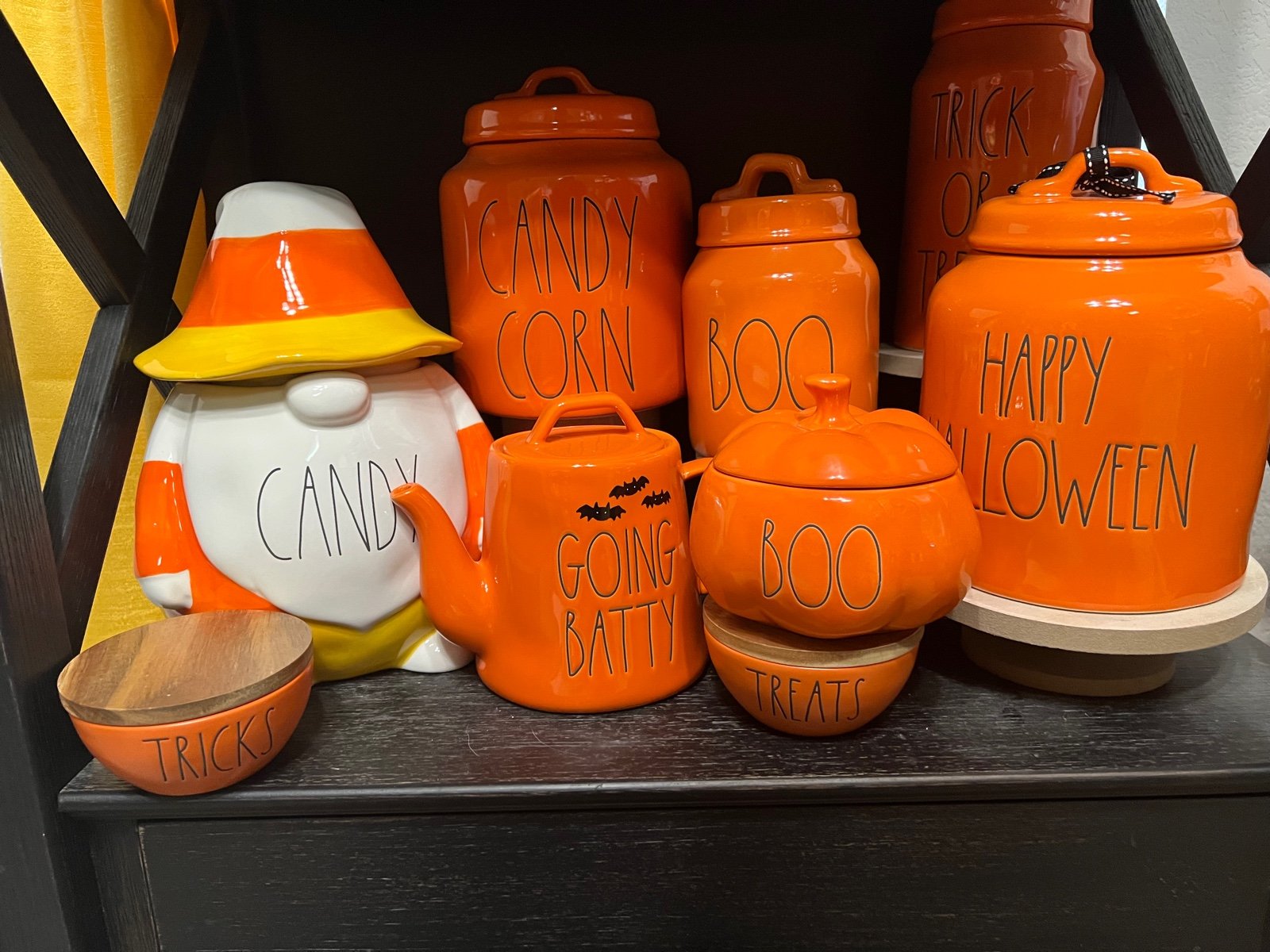 Rae dunn orange canister set