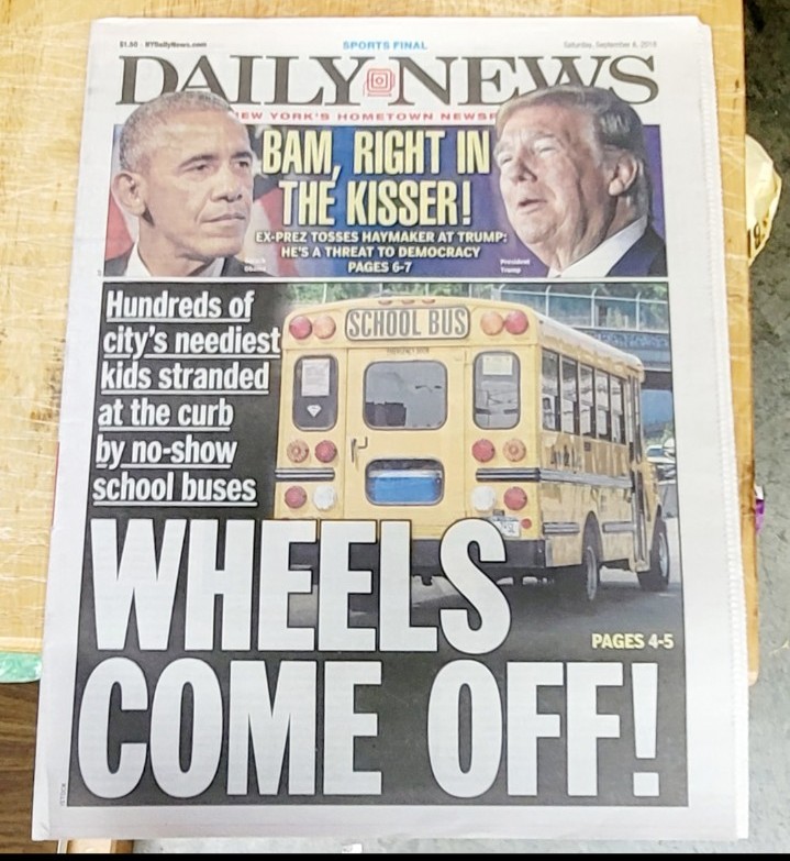 Trump Insulted By Obama Ny Daily News Sept 2016 Bought And Put Away Brand New