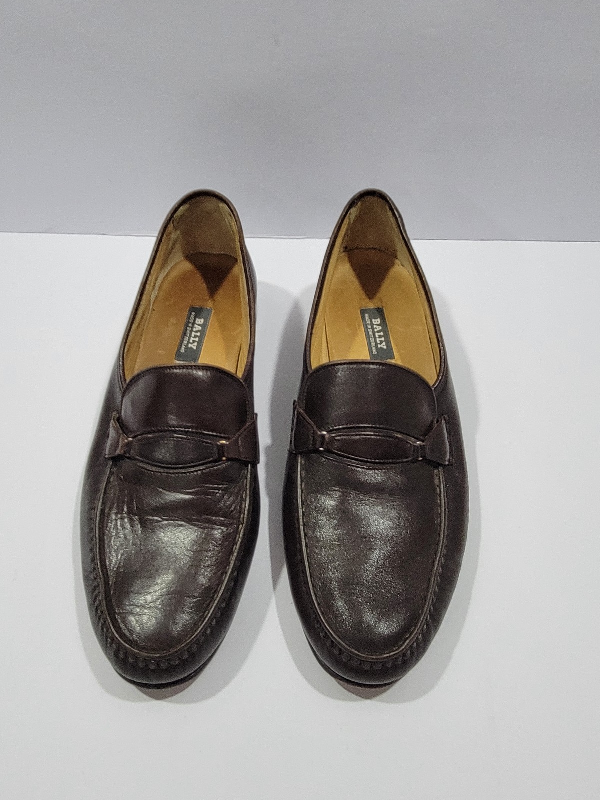 BALLY Men's Pre-owned Loafers Made in Switzerland Size 10D