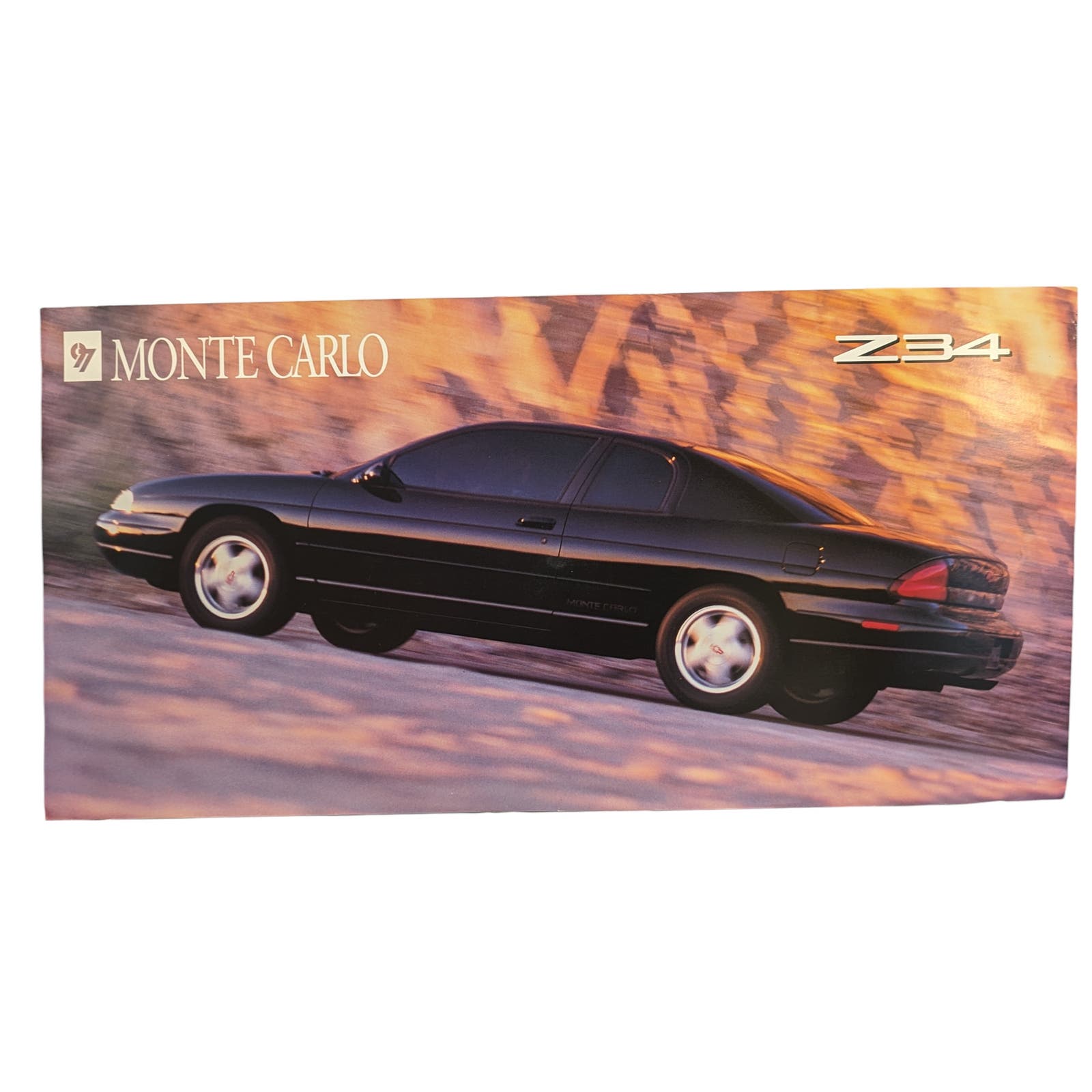 1997 97 Chevy Monte Carlo Z34 Dealer Poster Promotional 34 x 17