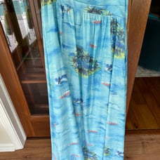 STAUD Kona Blue Island Printed Maxi Skirt A-Line Skirt Size 8
