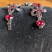 NWOT Gvenchy High End Red/Pink Crystal Flower Bracelet