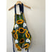 Traditional Mexican Floral Sunflower Calla Lily Embroidered Kitchen Apron