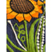 Traditional Mexican Floral Sunflower Calla Lily Embroidered Kitchen Apron