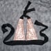 Dusty pink sequin halter top