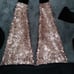 Dusty pink sequin halter top