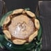 Pottery Frog Water Lilies Signed Planter/ Bowl