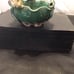 Pottery Frog Water Lilies Signed Planter/ Bowl
