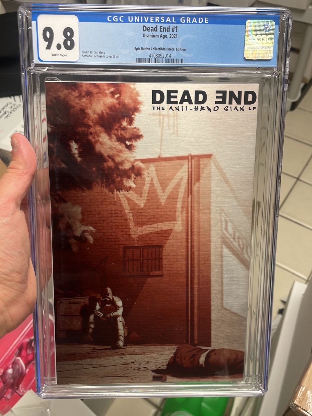 Dead End #1 Halo Foil 1:25 CGC 9.8 Javan Jordan Exclusive Eminem Homage 3 on CGC