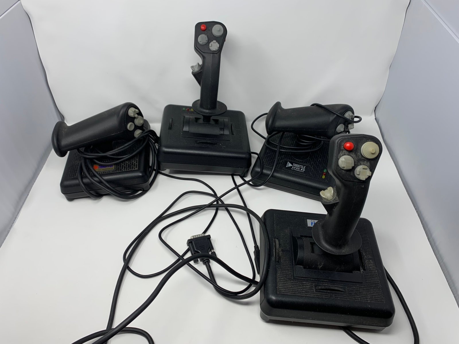 Flight stimulator f16 fighter stick throttle usb BUNDLE OF 4