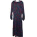 Lauren Ralph Lauren Floral Paisley Tiered Ruffle Maxi Dress Blue Red Sz 6
