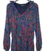 Lauren Ralph Lauren Floral Paisley Tiered Ruffle Maxi Dress Blue Red Sz 6