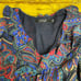 Lauren Ralph Lauren Floral Paisley Tiered Ruffle Maxi Dress Blue Red Sz 6