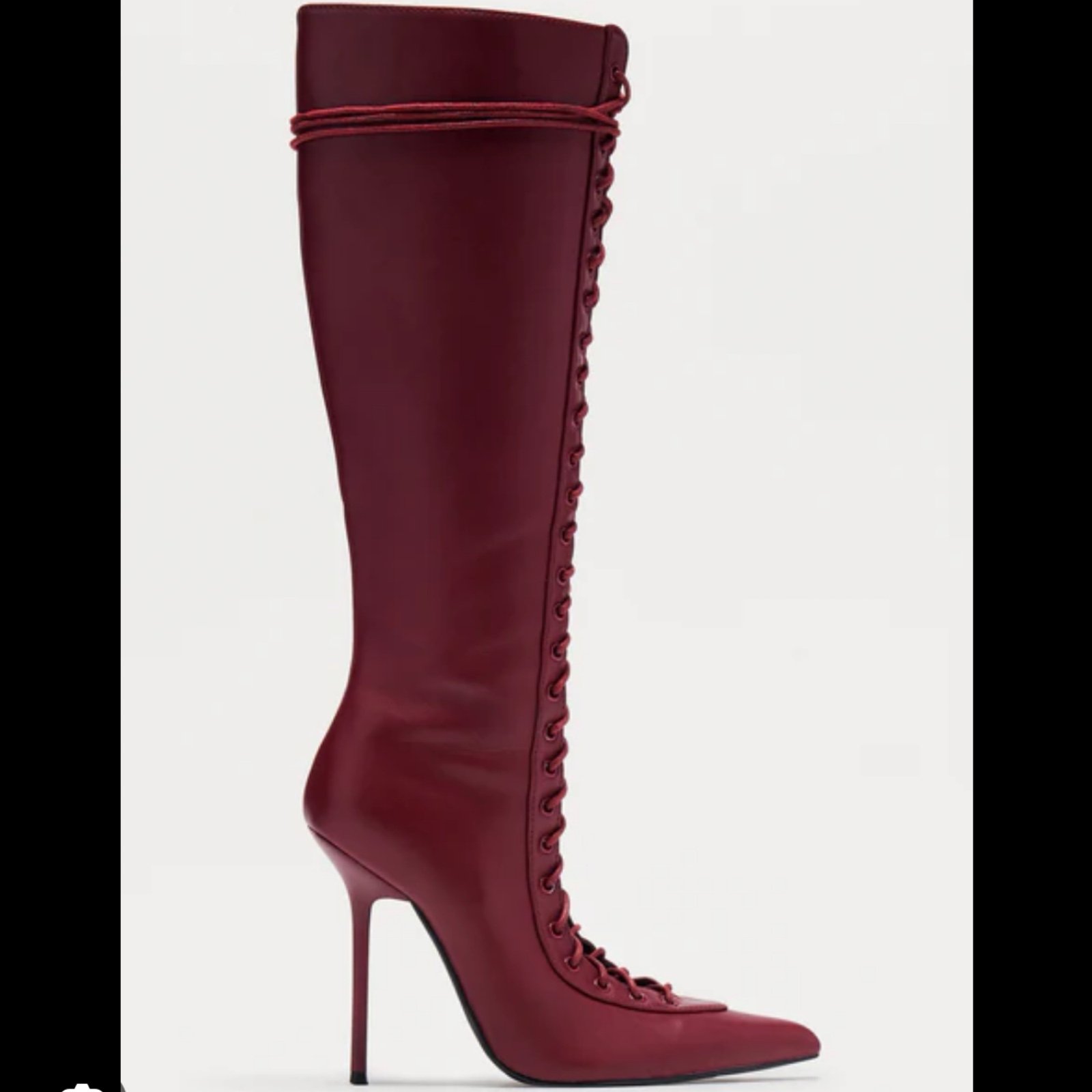 Fashion nova lace up dagger Boots 8.5