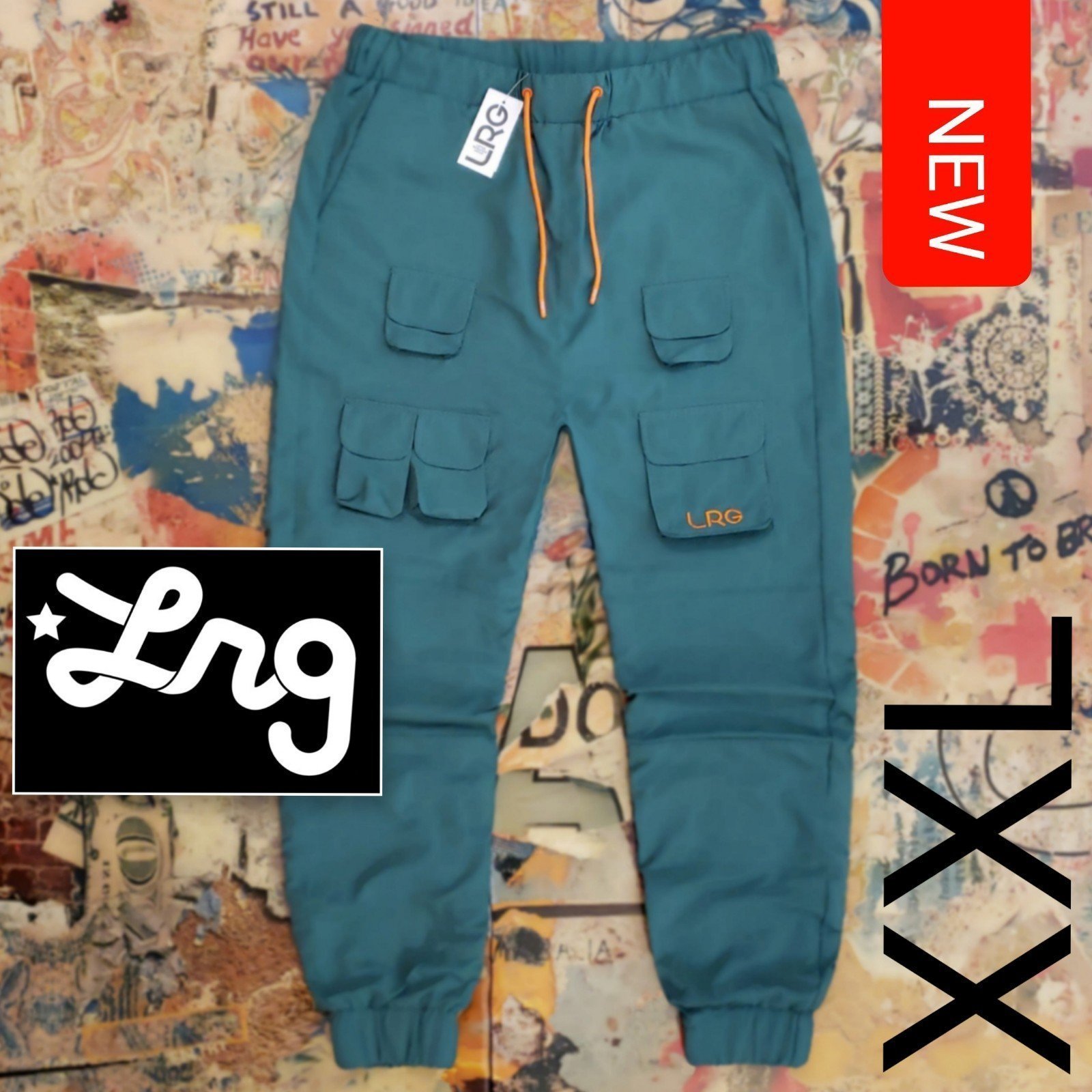 80 New LRG (Lifted Research Group) Mens Cargo Joggers! XXL