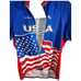 USA Flag Mens Cycling Jersey Size 2XL XXL Blue Red White Biking Shirt Waving