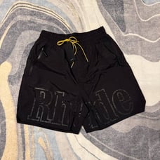 Rhude Black/Black Athletic Shorts Size Large