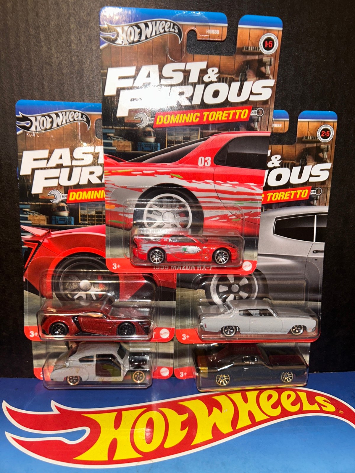 1249# Hotwheels Fast&Furious Dominic Toretto set of 5