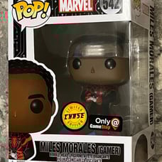 Funko Pop! Miles Morales (Gamer) #542 CHASE GameStop exclusive figure
