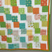 Tumbler Pattern Lap Quilt Bright Color Squares Handmade Hand Made 62” X 58.5”