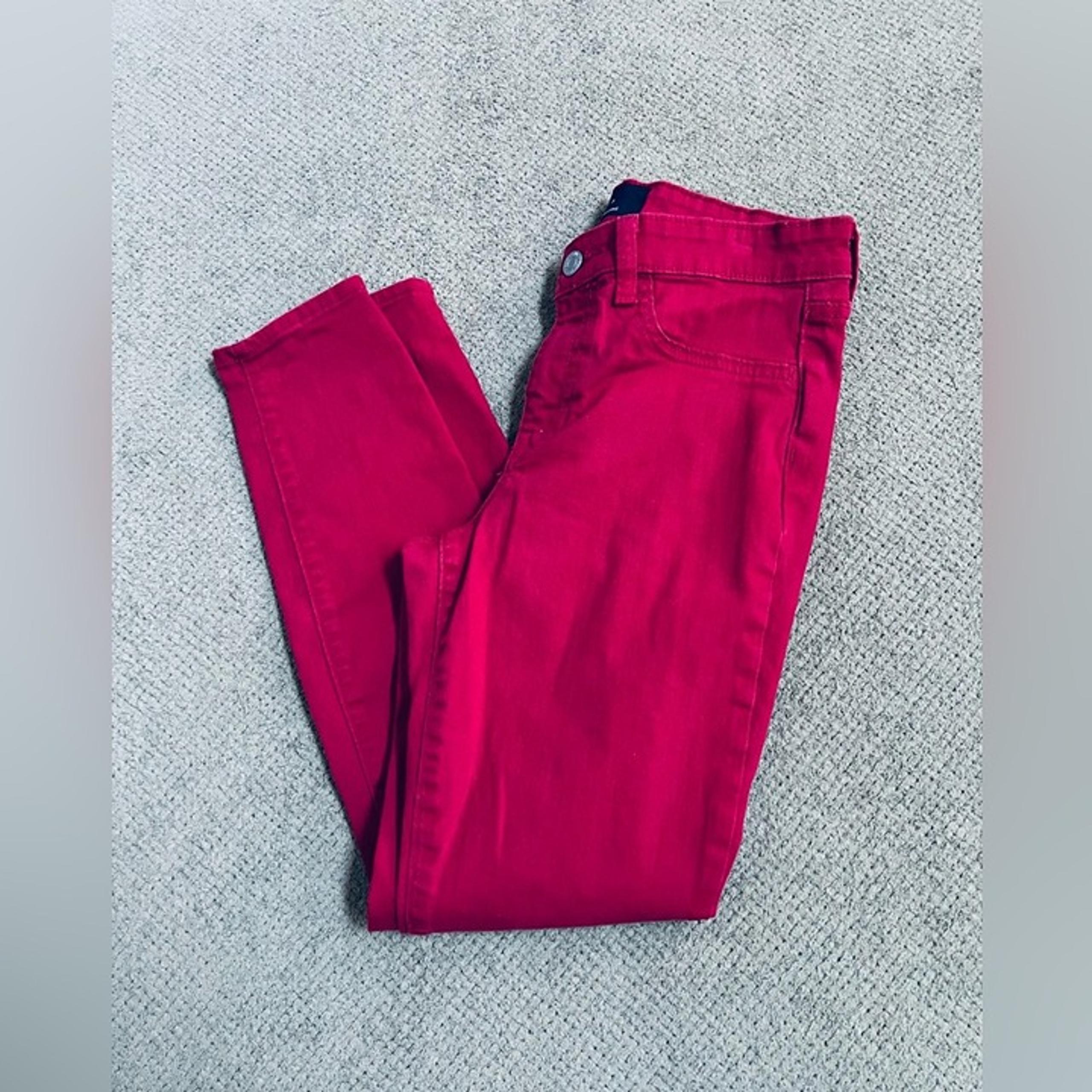 GAP Denim Women’s Size 2 / 26 Cranberry Red Mid Rise Skinny Leggings Jeans