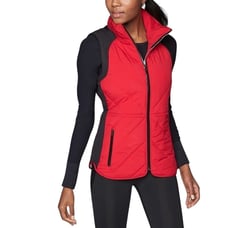 Athleta Wind Sprint Primaloft Vest Black and Red size XXS