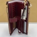 MICHAEL KORS LG DOUBLE ZIP WRISTLET WALLET PHONE HOLDER DARK CHERRY NWT