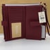 MICHAEL KORS LG DOUBLE ZIP WRISTLET WALLET PHONE HOLDER DARK CHERRY NWT