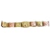 Vintage Brass and Copper Metal Stamped Elephant Belt VGUC Women's Size L/XL EUC