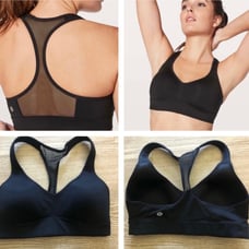 Like New Lululemon Sports Bra with Mesh Racer Back & Molded Cups. Size 4