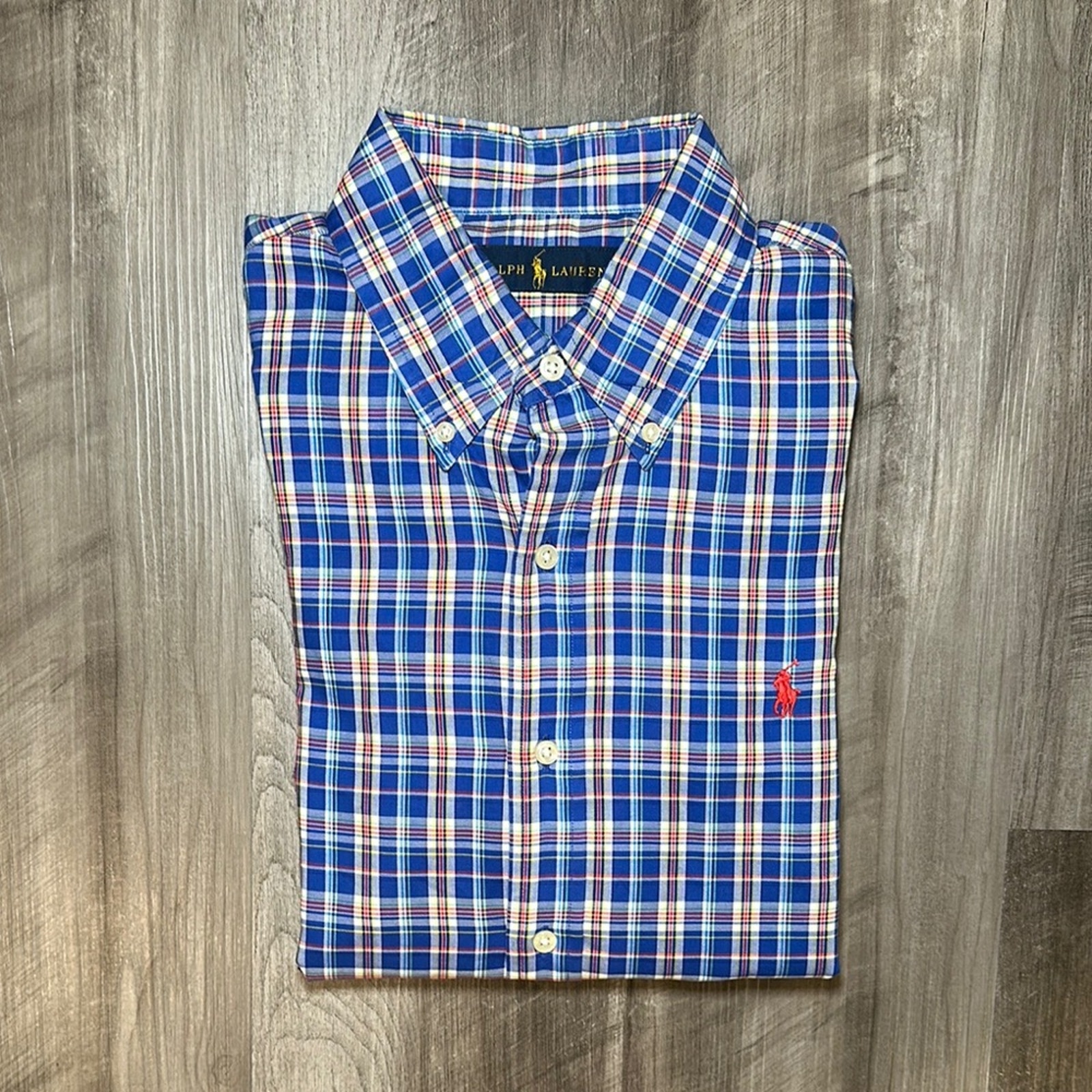 Ralph Lauren Plaid Long Sleeve Button Down - Medium