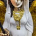 Santa Muerte Pregnant Statue White Holy Death With Glitter Wings 12 Embrazada