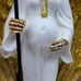 Santa Muerte Pregnant Statue White Holy Death With Glitter Wings 12 Embrazada