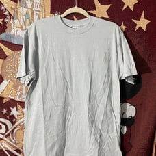 Vintage 60s 70s CHED by Anvil Blank Plain Grey T Shirt Surf USA 50/50 XL