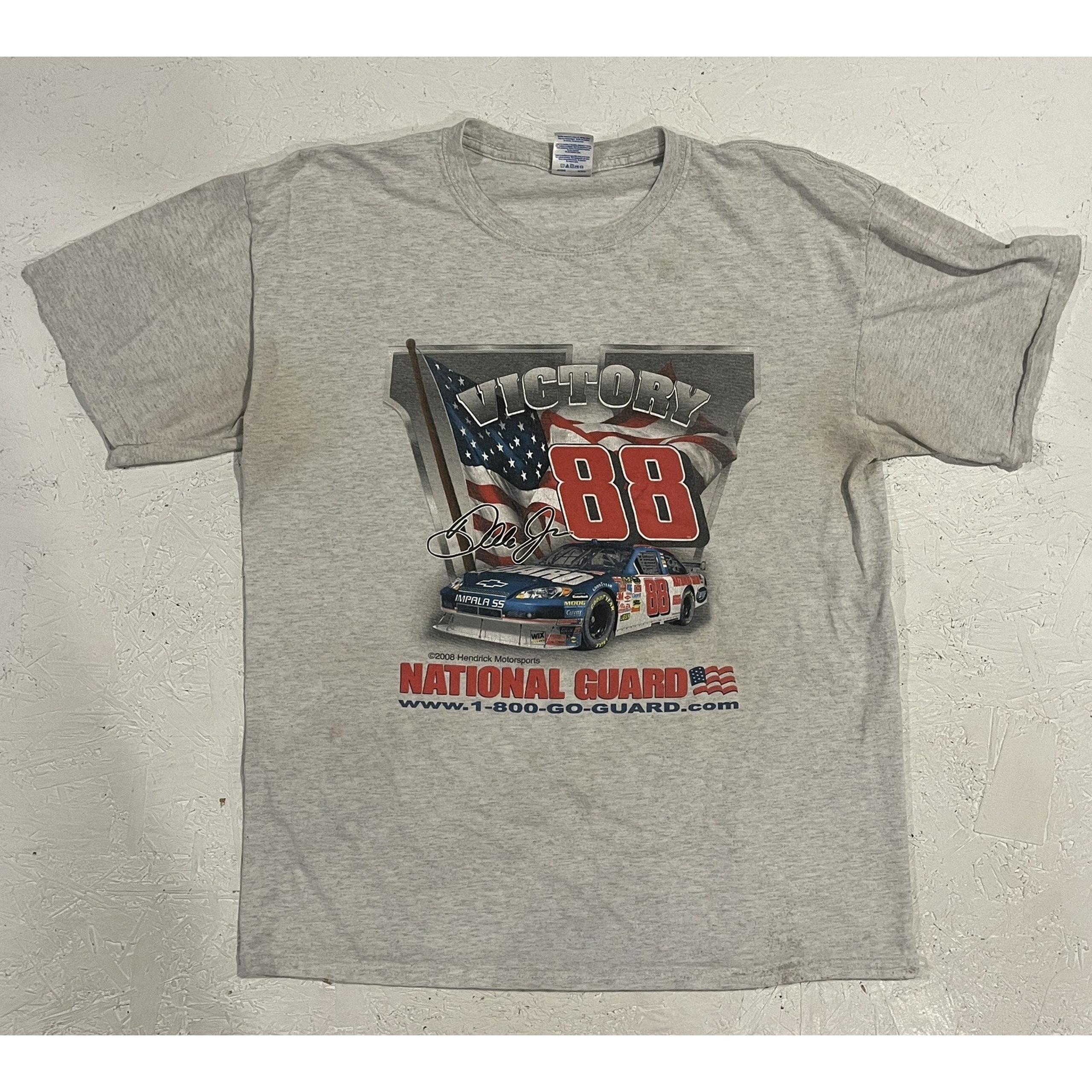 2008 Dale Earnhardt Jr. #88 National Guard Budweiser Shootout T-Shirt Large
