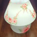 Vintage mushroom style handpainted frosted lamp