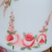 Vintage mushroom style handpainted frosted lamp