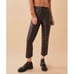 NEW Reformation Veda Black Leather Straight Pants