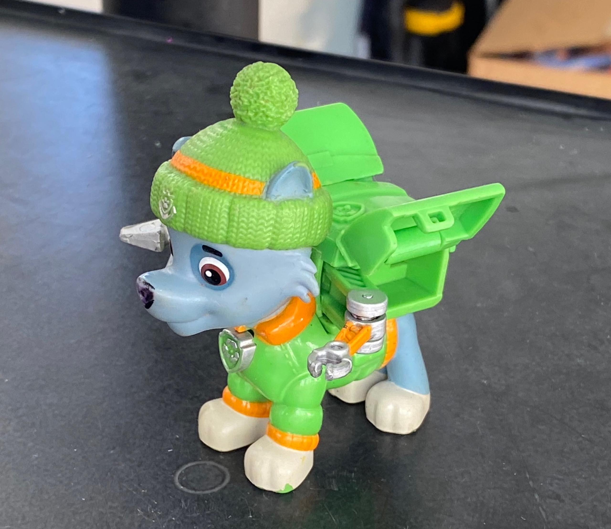 PAW Patrol Ultimate Rescue Rocky Action Figure Dog Recycling